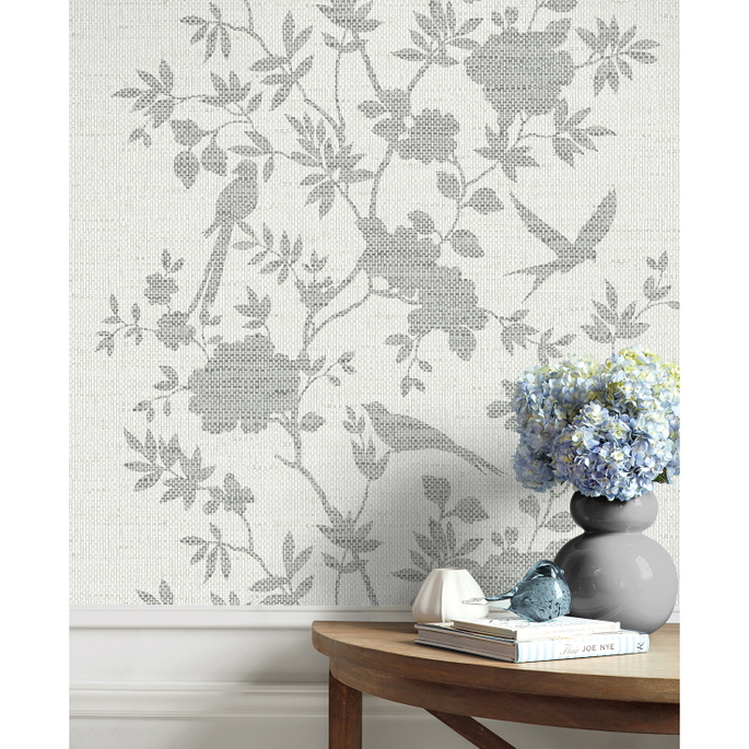 Lillian August Aloha Bird Trail Heather Grey Wallpaper image 3 of 3