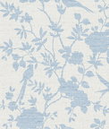 Lillian August Aloha Bird Trail Maya Blue Wallpaper