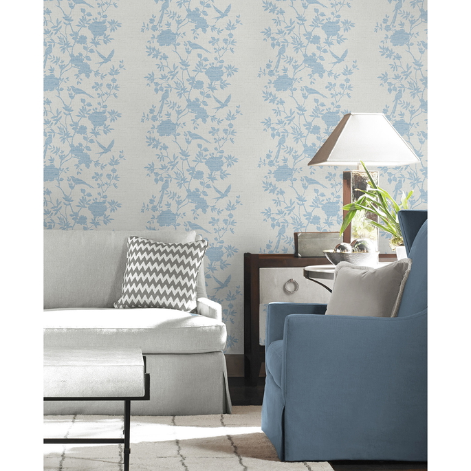 Lillian August Aloha Bird Trail Maya Blue Wallpaper image 2 of 3