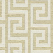 Lillian August Luna Retreat Greek Key Golden Wallpaper