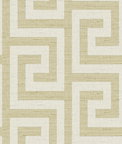 Lillian August Luna Retreat Greek Key Golden Wallpaper
