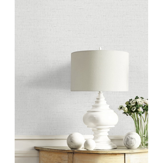 Lillian August Kaya Faux Paperweave Dove Wallpaper image 3 of 3