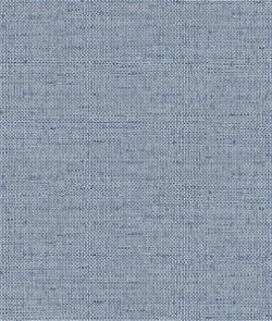 Lillian August Kaya Faux Paperweave Coastal Blue Wallpaper