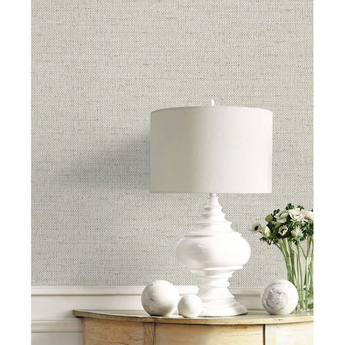Lillian August Kaya Faux Paperweave Lunar Rock Wallpaper image 3 of 3