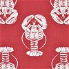 Premier Prints Lobster Timberwolf Red Macon Fabric - Image 2