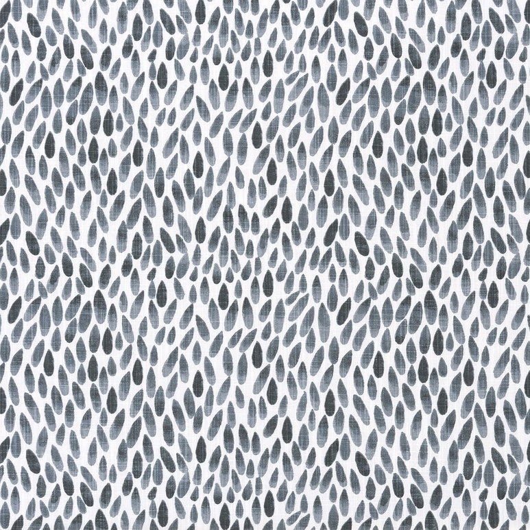 Premier Prints Lotus Black Flame Slub Canvas Fabric