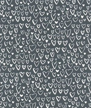 Premier Prints Lovely Black Flame Fabric