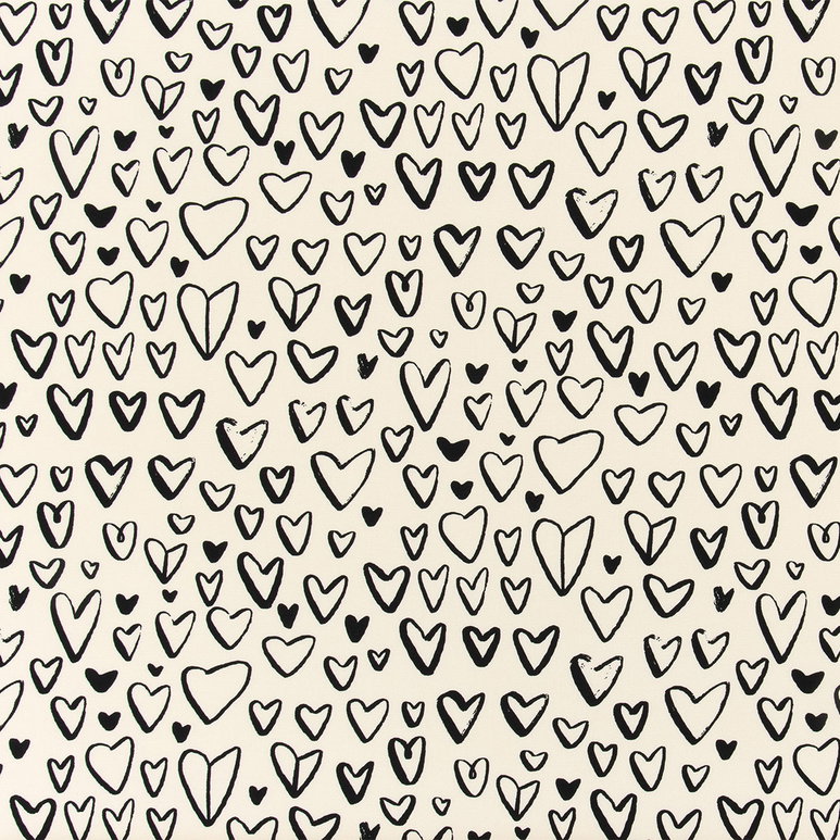Premier Prints Lovely Black Macon Fabric