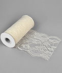 6" Ivory Chantilly Lace Ribbon - 10 Yards