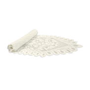13" x 120" Ivory Floral Lace Table Runner