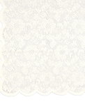Ivory Floral Lace Square Table Overlay - 54" x 54"