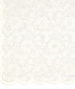 Ivory Floral Lace Square Table Overlay - 54" x 54"