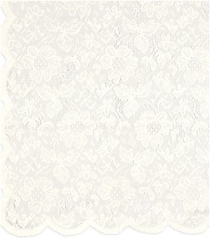 Ivory Floral Lace Square Table Overlay - 54 inch x 54 inch