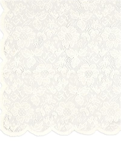 Ivory Floral Lace Square Table Overlay - 54 inch x 54 inch