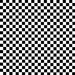 White/Black Checker Matte Satin Fabric