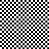 White/Black Checker Matte Satin Fabric - Image 1