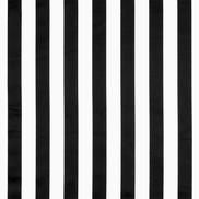 Black/White Stripe Matte Satin Fabric