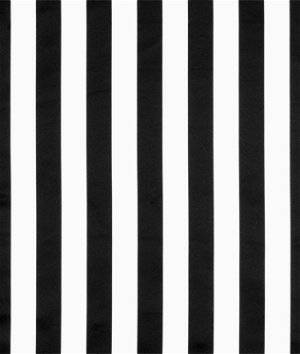 Black/White Stripe Matte Satin Fabric