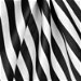 Black/White Stripe Matte Satin Fabric thumbnail image 2 of 2