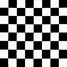 White/Black Medium Checker Matte Satin Fabric