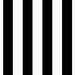 Black/White Medium Stripe Matte Satin Fabric