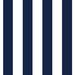 Navy/White Medium Stripe Matte Satin Fabric