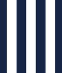 Navy/White Medium Stripe Matte Satin Fabric