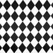 White/Black Harlequin Matte Satin Fabric