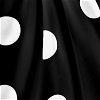White/Black Polka Dot Matte Satin Fabric - Image 2