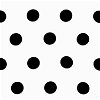 Black/White Polka Dot Matte Satin Fabric - Image 1