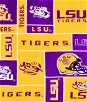 Louisiana State Tigers Allover NCAA Fleece Fabric
