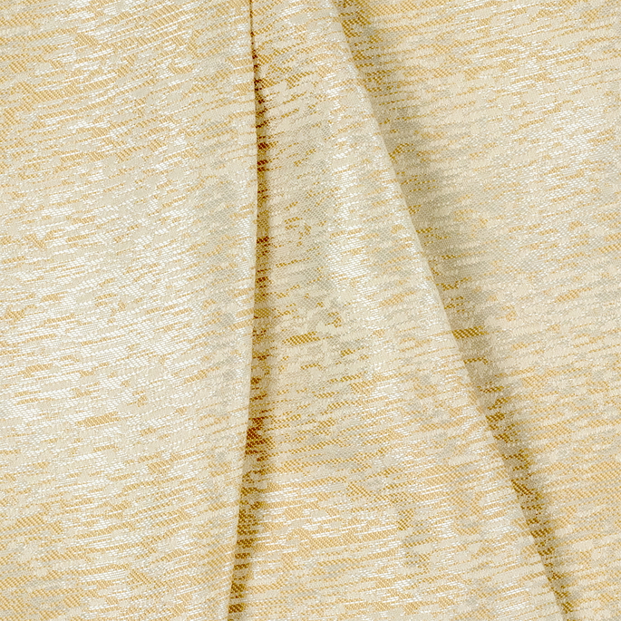 Lucid 118" Jacquard Gold Fabric image 2 of 2