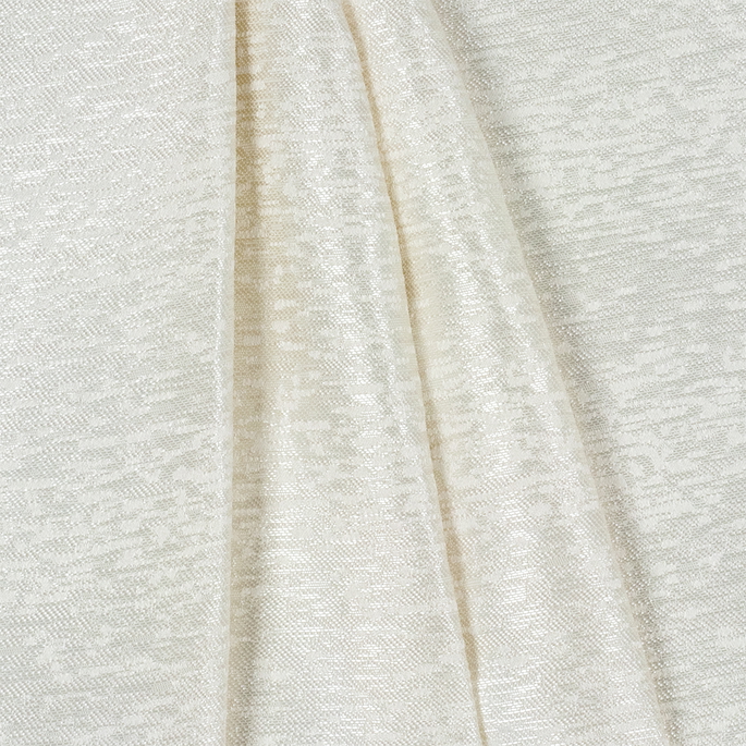 Lucid 118" Jacquard White Fabric image 2 of 2