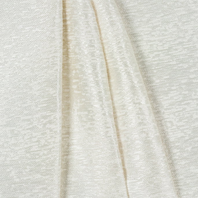Lucid 118" Jacquard White Fabric image 2 of 2