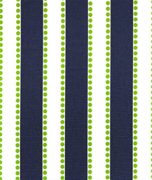 Premier Prints Lulu Blue/Chartreuse Canvas Fabric