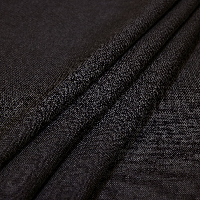 Everly Black Luxe Linen Fabric image 2 of 3