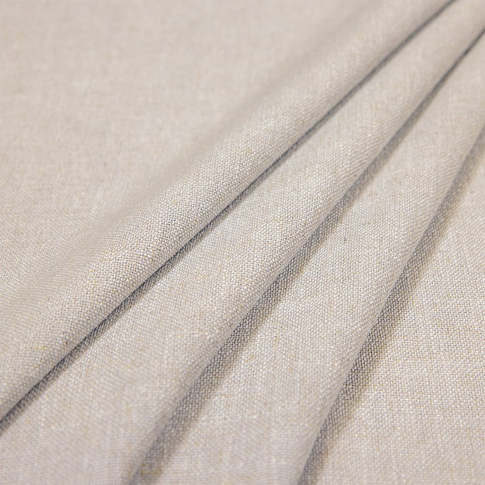 Everly Platinum Luxe Linen Fabric image 2 of 3