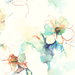 Seabrook Designs Anemone Watercolor Floral Turquoise & Persimmon Wallpaper