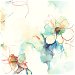 Seabrook Designs Anemone Watercolor Floral Turquoise &amp; Persimmon Wallpaper thumbnail image 1 of 2
