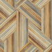 Seabrook Designs Geo Inlay Saddle Brown & Steel Wallpaper