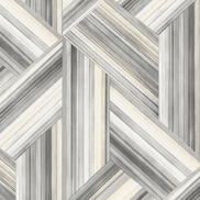 Seabrook Designs Geo Inlay Cove Gray & Carrara Wallpaper