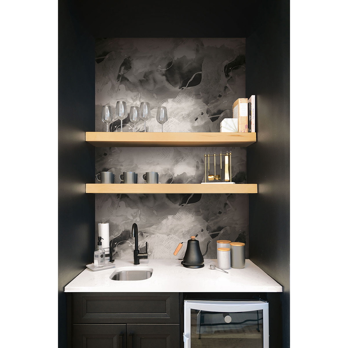 Seabrook Designs Notch Trowel Abstract Grayscale Wallpaper image 2 of 2