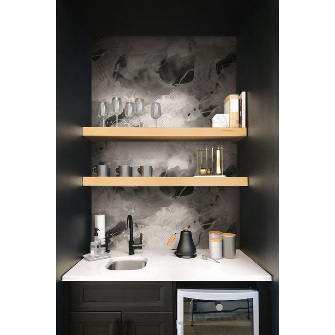 Seabrook Designs Notch Trowel Abstract Grayscale Wallpaper image 2 of 2