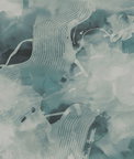 Seabrook Designs Notch Trowel Abstract Sea Green & Pearl Wallpaper