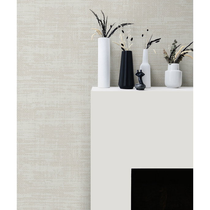 Seabrook Designs Faux Rug Texture Barely Beige Wallpaper image 2 of 2