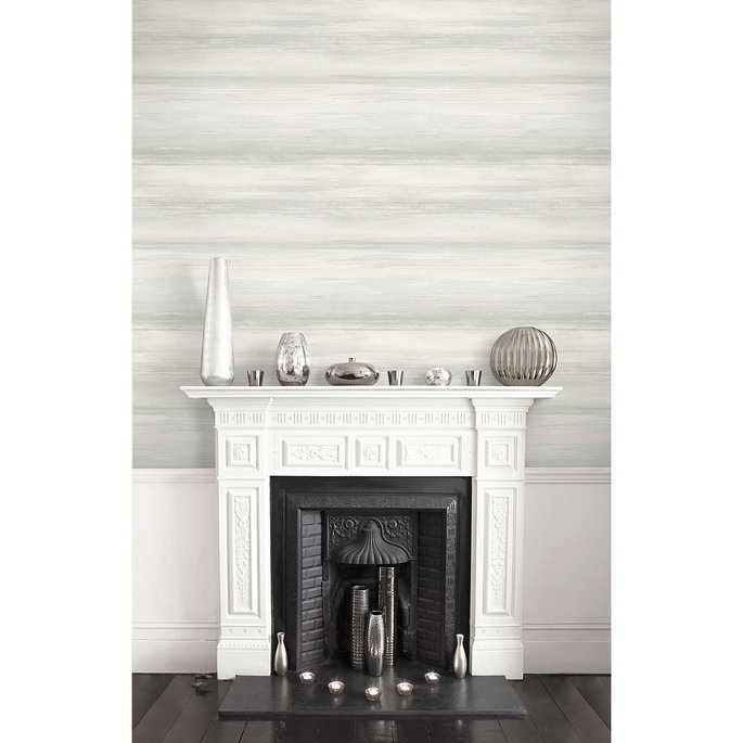 Seabrook Designs Sunset Stripes Winter Mist Wallpaper image 2 of 2