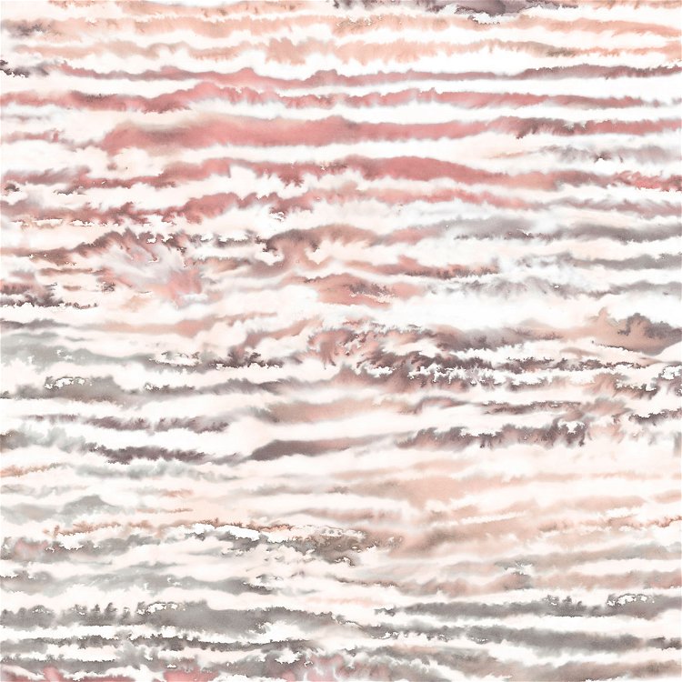 Seabrook Designs Watercolor Waves Smoked Peach Wallpaper