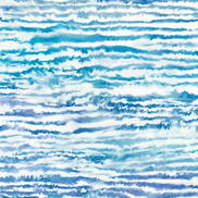 Seabrook Designs Watercolor Waves French Navy & Aqua Wallpaper