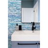 Seabrook Designs Watercolor Waves French Navy & Aqua Wallpaper - Image 2