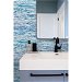 Seabrook Designs Watercolor Waves French Navy &amp; Aqua Wallpaper thumbnail image 2 of 2